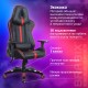 Кресло компьютерное BRABIX "GT Carbon GM-120", две подушки, экокожа, черное/красное, 531931