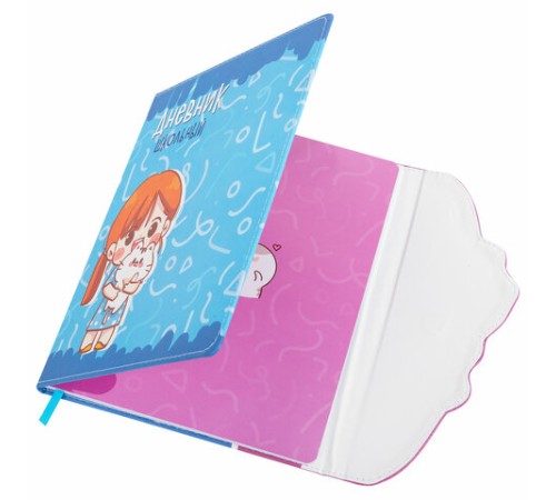 Дневник 1-11 класс 48 л., кожзам (твердая), магнитный клапан, ЮНЛАНДИЯ, 