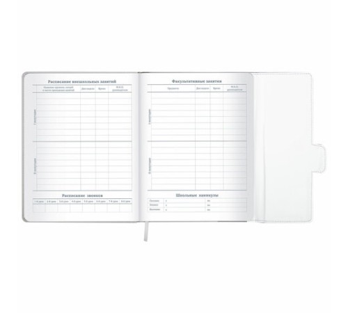 Дневник 1-11 класс 48 л., кожзам (твердая), магнитный клапан, ЮНЛАНДИЯ, 