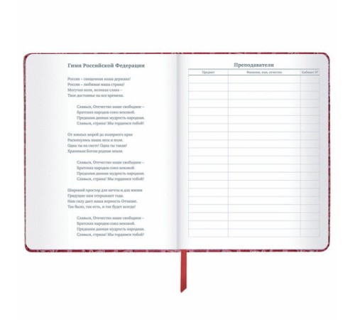 Дневник 1-11 класс 48 л., кожзам (твердая с поролоном), нашивка, BRAUBERG 