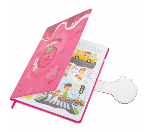 Дневник 1-4 класс 48 л., кожзам (твердая), застежка, ЮНЛАНДИЯ, 