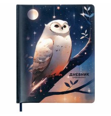 Дневник 1-11 класс 48 л., кожзам (твердая с поролоном), печать, наклейки, BRAUBERG, 