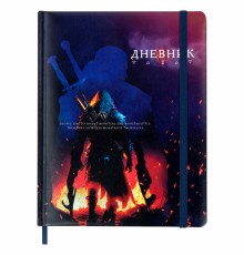 Дневник 1-11 класс 48 л., кожзам (твердая с поролоном), печать, резинка, конверт, BRAUBERG, 