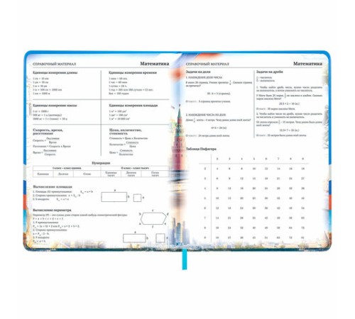 Дневник 1-11 класс 48 л., кожзам (твердая с поролоном), печать, цветной блок, BRAUBERG, 