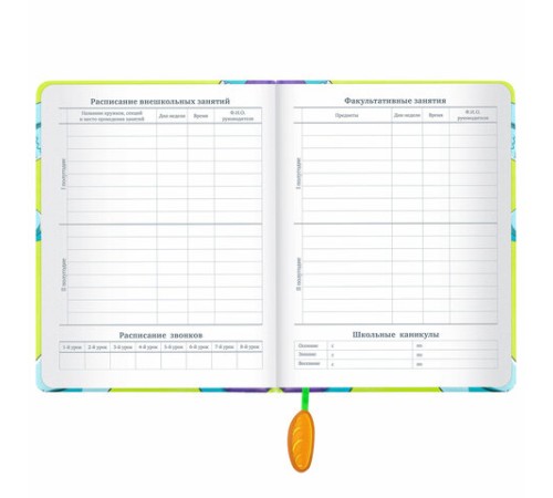 Дневник 1-11 класс 48 л., кожзам (твердая с поролоном), печать, ляссе с аппликацией, BRAUBERG, 