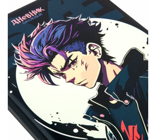 Дневник 1-11 класс 48 л., кожзам (твердая с поролоном), печать, ляссе с аппликацией, BRAUBERG, 