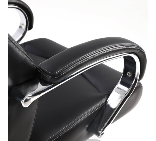 Кресло офисное BRABIX PREMIUM "Total HD-006", НАГРУЗКА до 180 кг, экокожа, хром, черное, 531933 Кресло офисное BRABIX PREMIUM "Total HD-006", НАГРУЗКА до 180 кг, экокожа, хром, черное, 531933