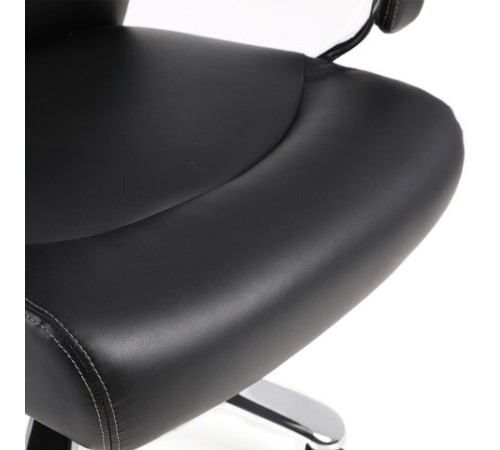 Кресло офисное BRABIX PREMIUM "Total HD-006", НАГРУЗКА до 180 кг, экокожа, хром, черное, 531933 Кресло офисное BRABIX PREMIUM "Total HD-006", НАГРУЗКА до 180 кг, экокожа, хром, черное, 531933