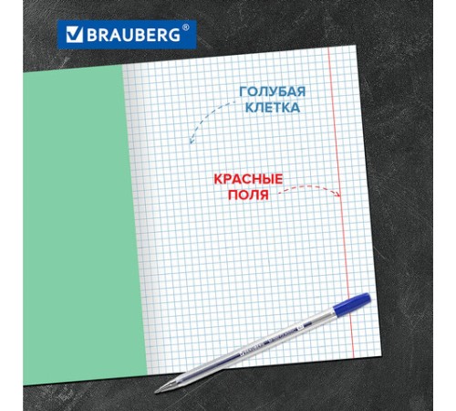 Тетрадь BRAUBERG ВЕЛИКИЕ ИМЕНА, 18 л., клетка, плотная бумага 80 г/м2, обложка тонированный офсет, 106978