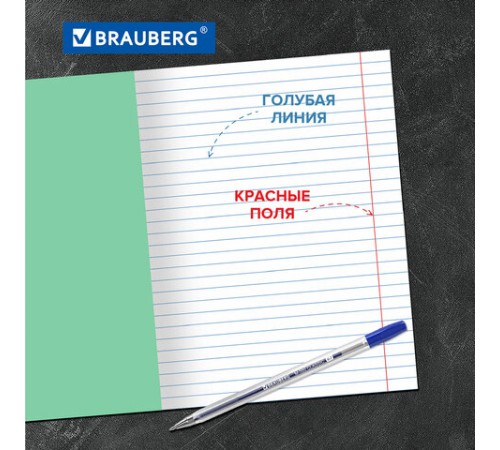 Тетрадь BRAUBERG ВЕЛИКИЕ ИМЕНА, 18 л., линия, плотная бумага 80 г/м2, обложка тонированный офсет, 106979