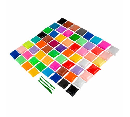 Пластилин супер лёгкий воздушный застывающий 60 штук (36 цветов + 12х2 базовых), 600 г, 3 стека, ЮНЛАНДИЯ, 106981