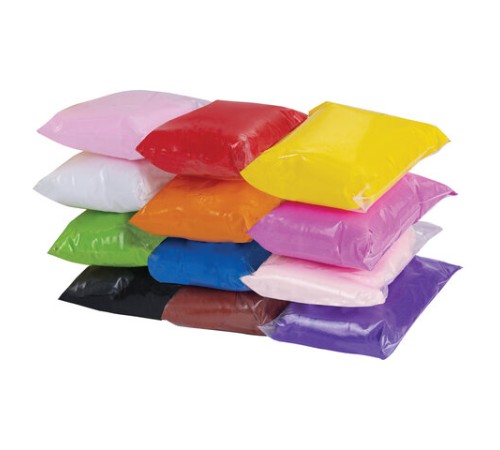 Пластилин супер лёгкий воздушный застывающий 12 цветов, 110 г, 3 стека, ПИФАГОР, 107039