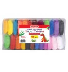 Пластилин супер лёгкий воздушный застывающий 24 цвета, 210 г, 3 стека, ПИФАГОР, 107040