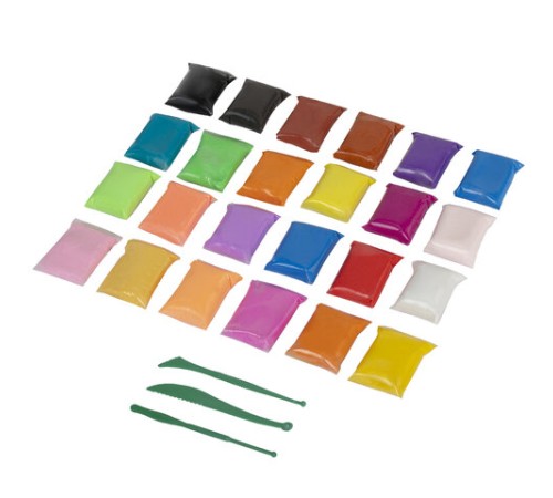 Пластилин супер лёгкий воздушный застывающий 24 цвета, 210 г, 3 стека, ПИФАГОР, 107040