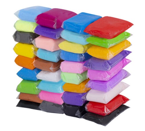 Пластилин супер лёгкий воздушный застывающий 36 цветов, 310 г, 3 стека, ПИФАГОР, 107041