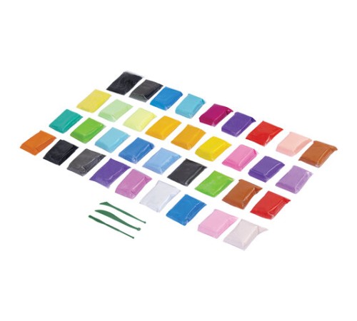 Пластилин супер лёгкий воздушный застывающий 36 цветов, 310 г, 3 стека, ПИФАГОР, 107041