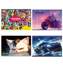 Альбом для рисования А4, 20 листов, скоба, обложка офсет, ПИФАГОР, 203х288 мм, 