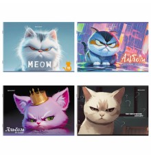 Альбом для рисования А4, 40 листов, скоба, обложка картон, BRAUBERG, 203х288 мм, 