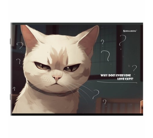 Альбом для рисования А4, 40 листов, скоба, обложка картон, BRAUBERG, 203х288 мм, 