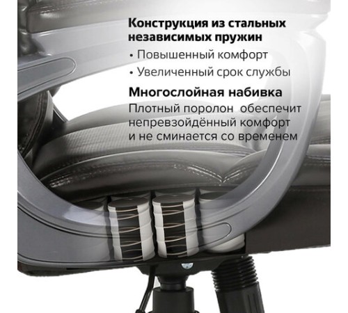 Кресло офисное BRABIX PREMIUM "Favorite EX-577", пружинный блок, рециклир. кожа, коричневое, 531936 Кресло офисное BRABIX PREMIUM "Favorite EX-577", пружинный блок, рециклир. кожа, коричневое, 531936