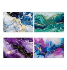 Альбом для рисования А4, 40 л., гребень, обложка картон, BRAUBERG, 195х285 мм, 