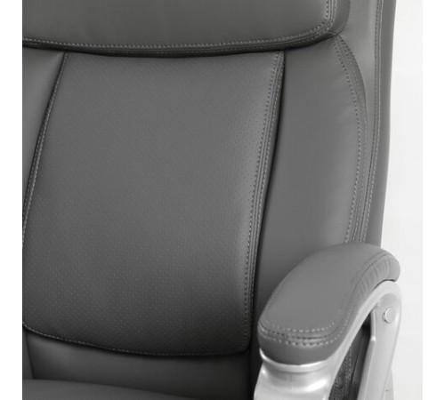 Кресло офисное BRABIX PREMIUM "Level EX-527", пружинный блок, рециклированная кожа, серое, 531937 Кресло офисное BRABIX PREMIUM "Level EX-527", пружинный блок, рециклированная кожа, серое, 531937