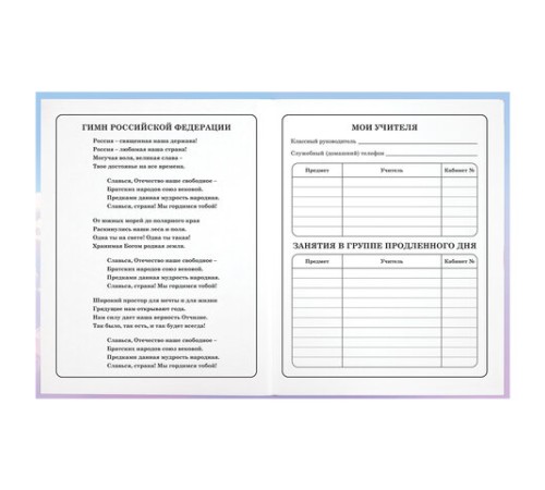 Дневник 1-4 класс 48 л., гибкая обложка, ЮНЛАНДИЯ, выборочный лак, с подсказом, 