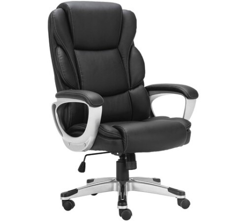 Кресло офисное BRABIX PREMIUM "Rest EX-555", пружинный блок, экокожа, черное, 531938 Кресло офисное BRABIX PREMIUM "Rest EX-555", пружинный блок, экокожа, черное, 531938