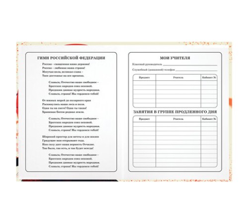 Дневник 1-4 класс 48 л., твердый, ЮНЛАНДИЯ, глянцевая ламинация, с подсказом, 