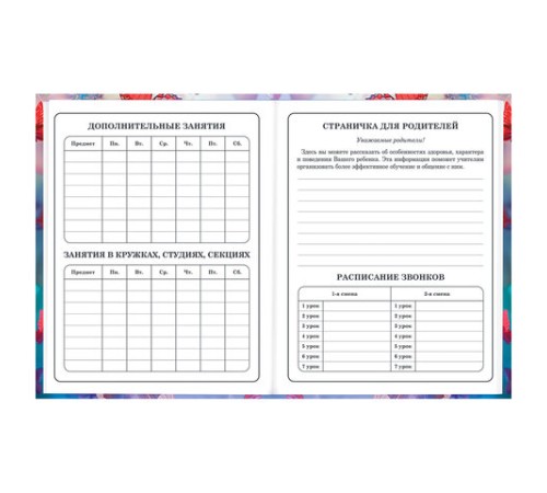 Дневник 1-4 класс 48 л., твердый, BRAUBERG, глянцевая ламинация, с подсказом, 