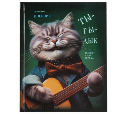 Дневник 5-11 класс 48 л., твердый, BRAUBERG, глянцевая ламинация, с подсказом, 