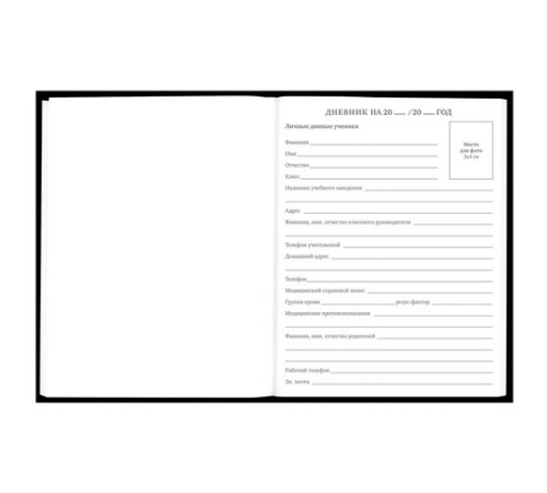 Дневник 5-11 класс 48 л., твердый, BRAUBERG, глянцевая ламинация, с подсказом, 