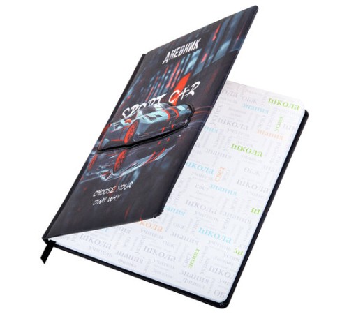 Дневник 1-11 класс 48 л., обложка кожзам (твердая с поролоном), 3D-элемент, BRAUBERG, 