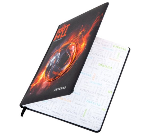 Дневник 1-11 класс 48 л., обложка кожзам (твердая с поролоном), 3D-элемент, BRAUBERG, 