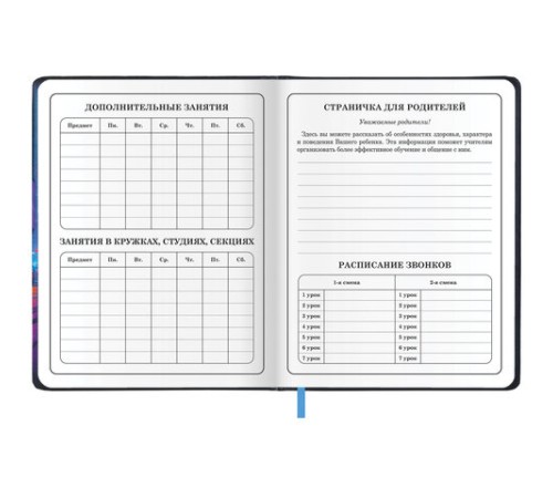 Дневник 1-4 класс 48 л., кожзам (твердая с поролоном), печать, аппликация, ЮНЛАНДИЯ, 