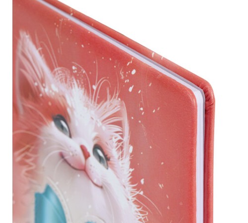 Дневник 1-4 класс 48л, кожзам (твердая с поролоном), печать, аппликация, ЮНЛАНДИЯ, Котик, 107224