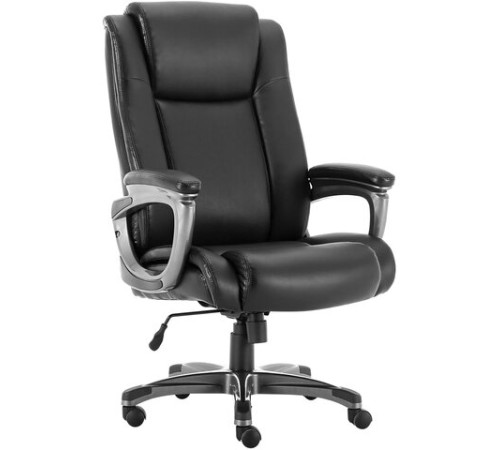 Кресло офисное BRABIX PREMIUM "Solid HD-005", НАГРУЗКА до 180 кг, рециклированная кожа, черное, 531941 Кресло офисное BRABIX PREMIUM "Solid HD-005", НАГРУЗКА до 180 кг, рециклированная кожа, черное, 531941