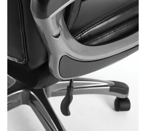 Кресло офисное BRABIX PREMIUM "Solid HD-005", НАГРУЗКА до 180 кг, рециклированная кожа, черное, 531941 Кресло офисное BRABIX PREMIUM "Solid HD-005", НАГРУЗКА до 180 кг, рециклированная кожа, черное, 531941