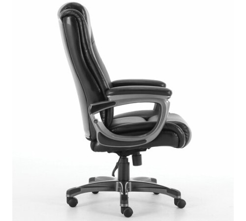 Кресло офисное BRABIX PREMIUM "Solid HD-005", НАГРУЗКА до 180 кг, рециклированная кожа, черное, 531941 Кресло офисное BRABIX PREMIUM "Solid HD-005", НАГРУЗКА до 180 кг, рециклированная кожа, черное, 531941