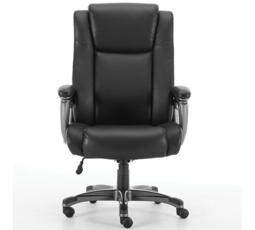 Кресло офисное BRABIX PREMIUM "Solid HD-005", НАГРУЗКА до 180 кг, рециклированная кожа, черное, 531941 Кресло офисное BRABIX PREMIUM "Solid HD-005", НАГРУЗКА до 180 кг, рециклированная кожа, черное, 531941