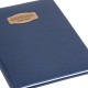 Дневник 1-11 класс 48 л., кожзам (твердая с поролоном), нашивка, BRAUBERG IGUANA, синий, 107226