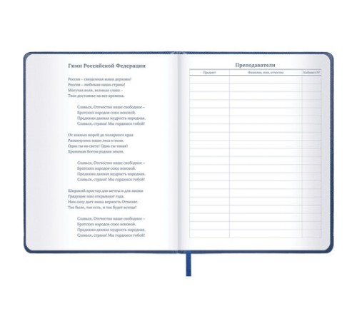 Дневник 1-11 класс 48 л., кожзам (твердая с поролоном), нашивка, BRAUBERG IGUANA, синий, 107226