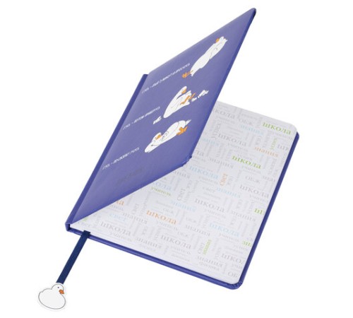 Дневник 1-11 класс 48 л., кожзам (твердая с поролоном), печать, ляссе с аппликацией, BRAUBERG, 