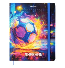 Дневник 1-11 класс 48 л., твердый, BRAUBERG, матовая ламинация, резинка, закладка-ляссе, с подсказом, 