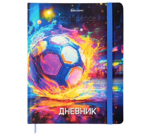 Дневник 1-11 класс 48 л., твердый, BRAUBERG, матовая ламинация, резинка, закладка-ляссе, с подсказом, 