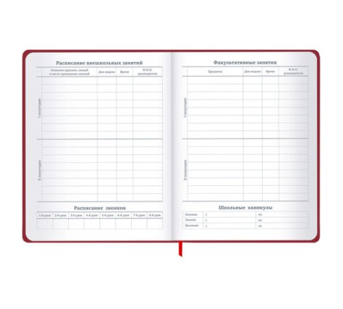 Дневник 1-11 класс 48 л., твердый, BRAUBERG, матовая ламинация, резинка, закладка-ляссе, с подсказом, 