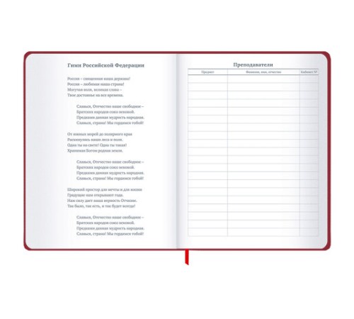 Дневник 1-11 класс 48 л., твердый, BRAUBERG, матовая ламинация, резинка, закладка-ляссе, с подсказом, 