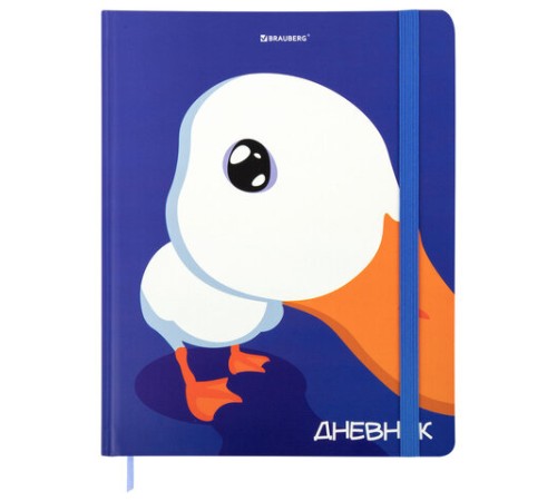 Дневник 1-11 класс 48 л., твердый, BRAUBERG, матовая ламинация, резинка, закладка-ляссе, с подсказом, 