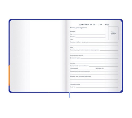 Дневник 1-11 класс 48 л., твердый, BRAUBERG, матовая ламинация, резинка, закладка-ляссе, с подсказом, 