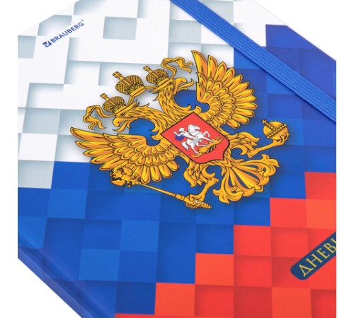 Дневник 1-11 класс 48 л., твердый, BRAUBERG, матовая ламинация, резинка, закладка-ляссе, с подсказом, 